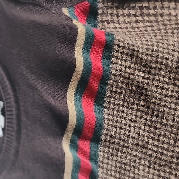Gucci Houndstooth Stripe Wool Knit Sweater - Picture 4 of 7